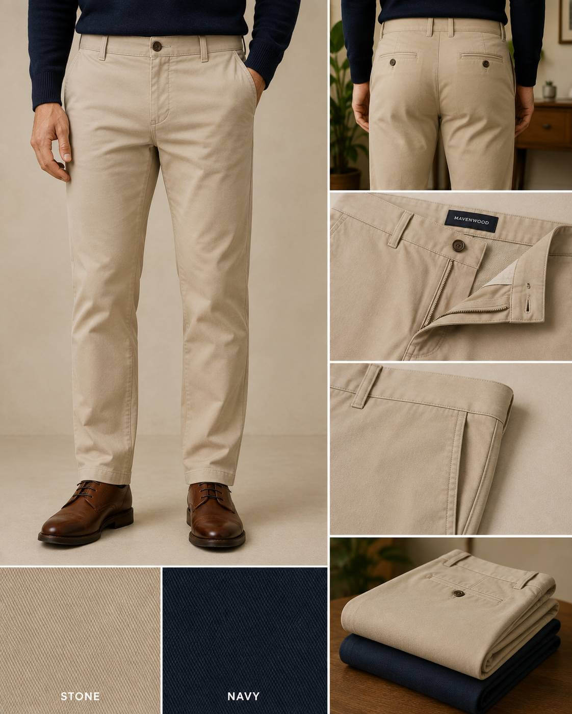Mavenwood Beckett Straight Chino Trouser