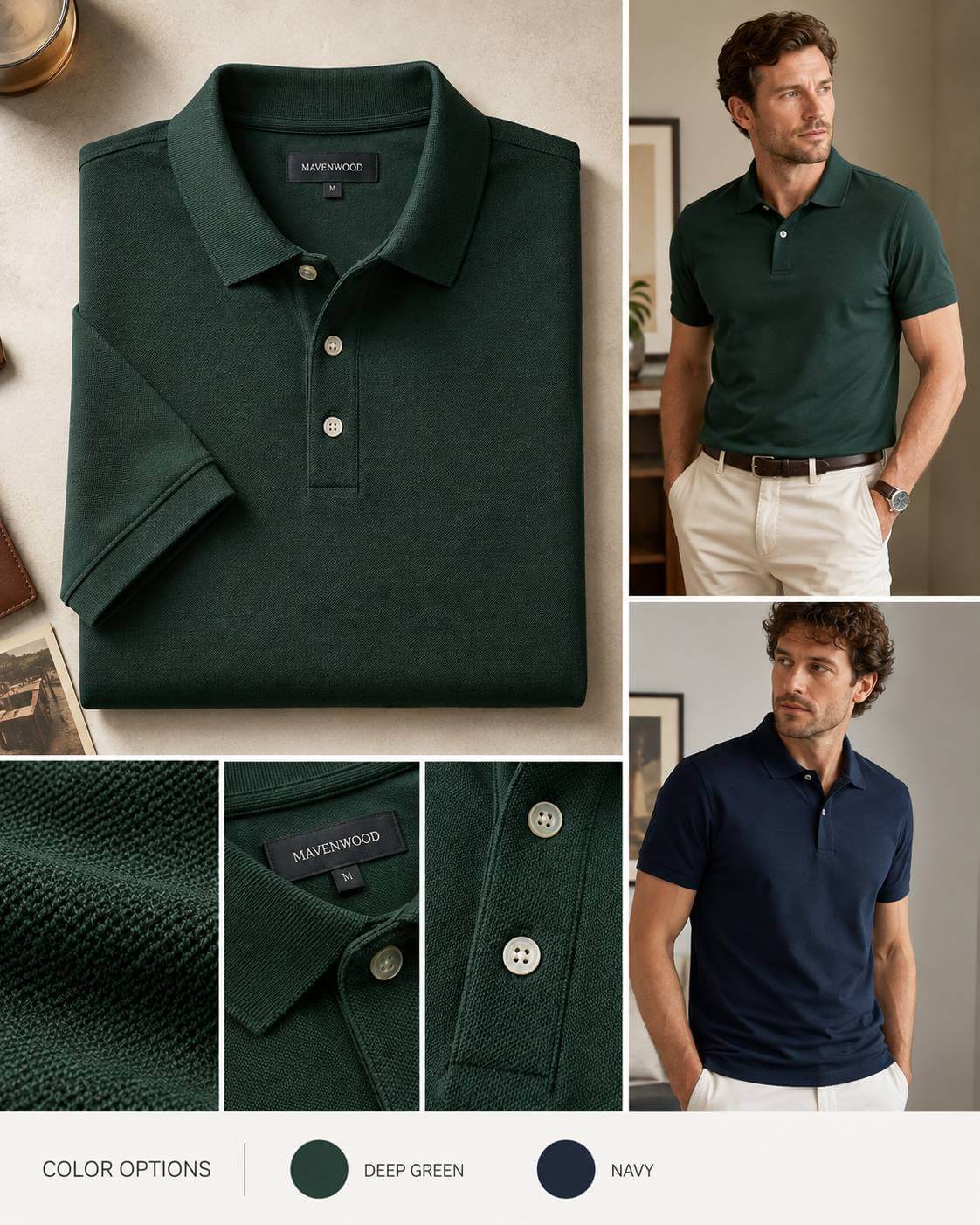 Mavenwood Grant Pique Polo Shirt