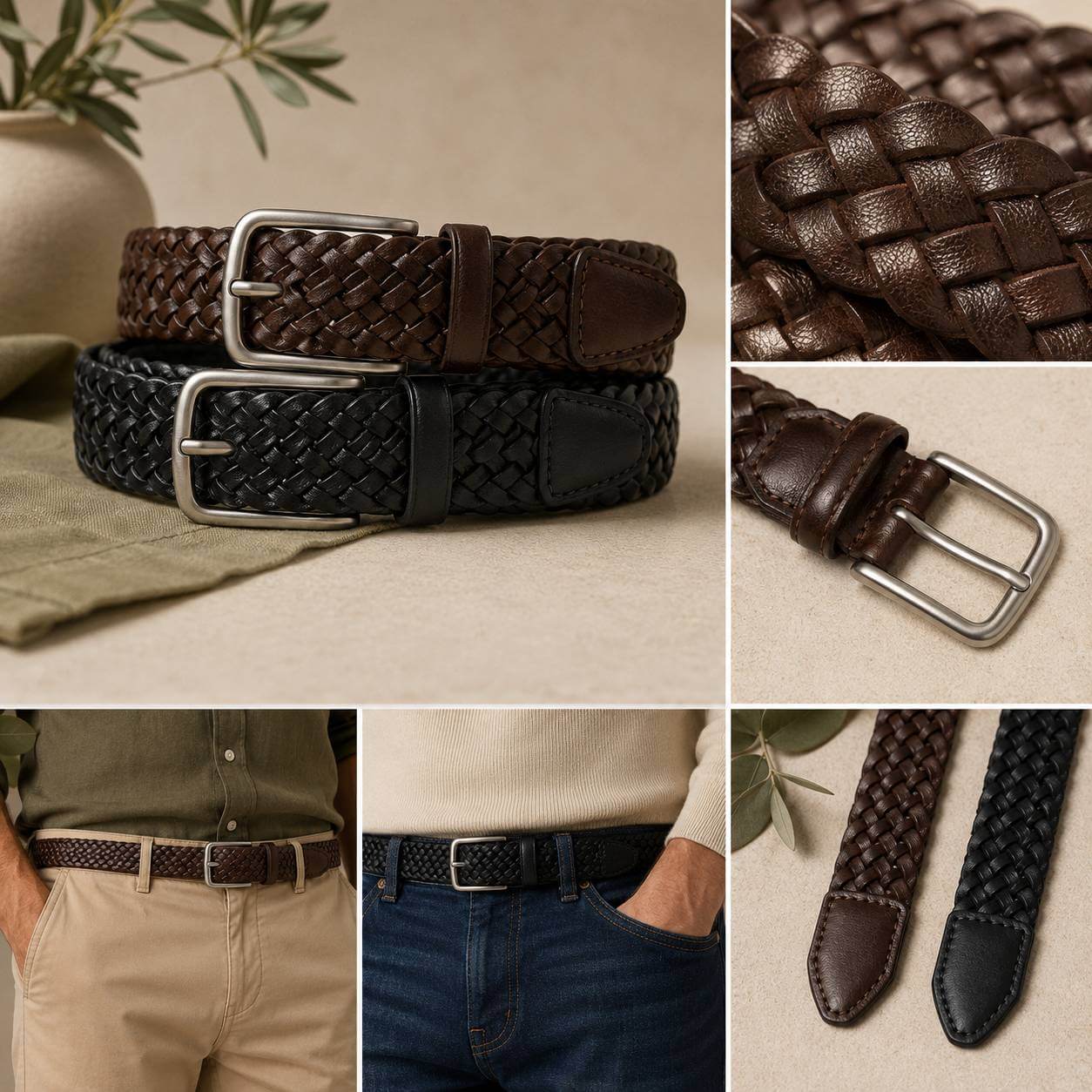 Mavenwood Weston Woven Leather Belt